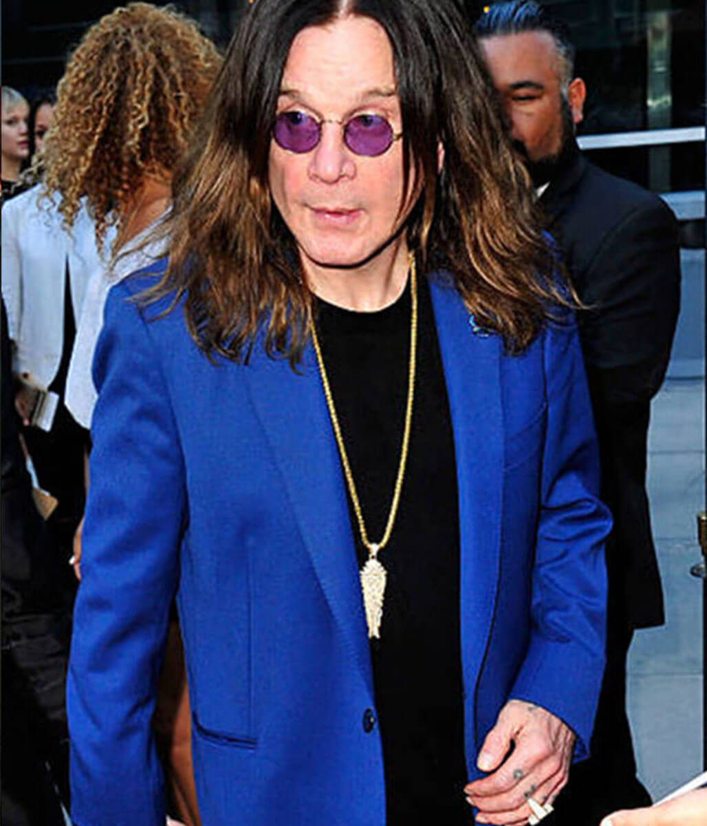 Ozzy Osbourne Red Carpet Blue Coat