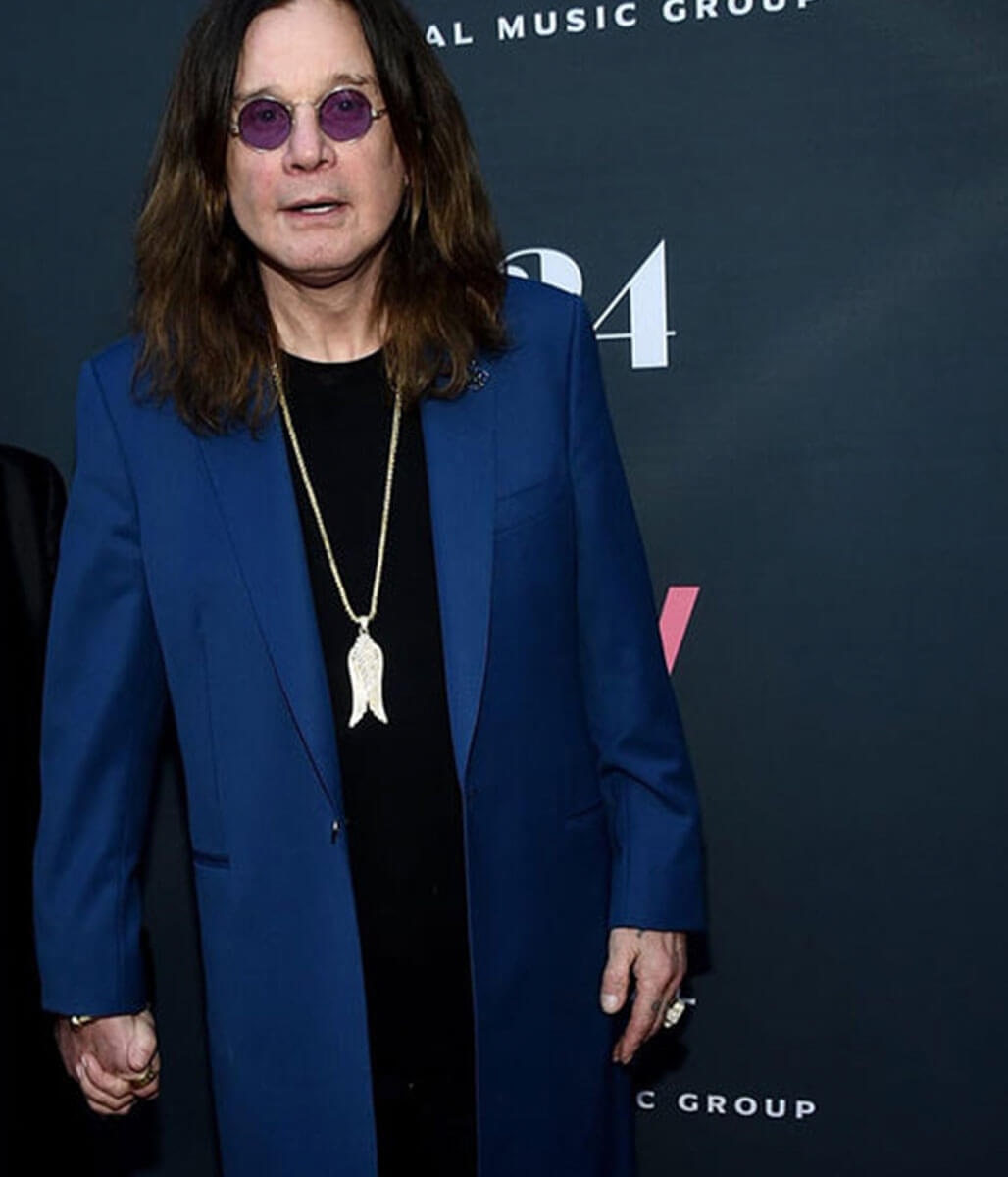 Ozzy Osbourne Red Carpet Blue Coat