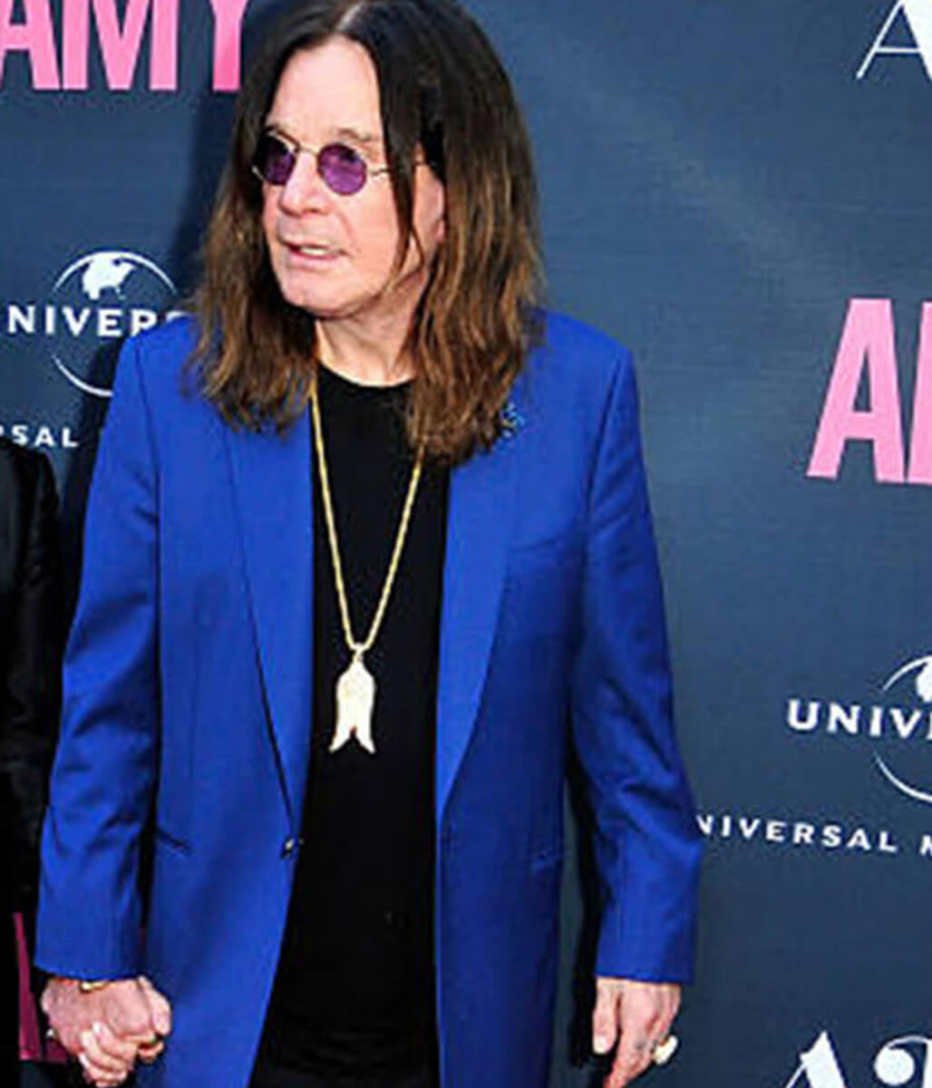 Ozzy Osbourne Red Carpet Blue Coat