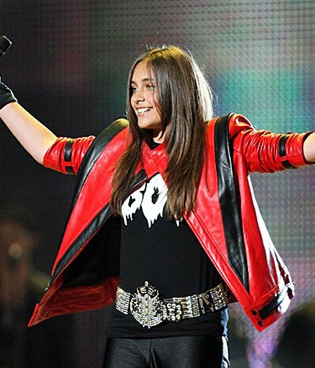 Paris Jackson Red Leather Jacket