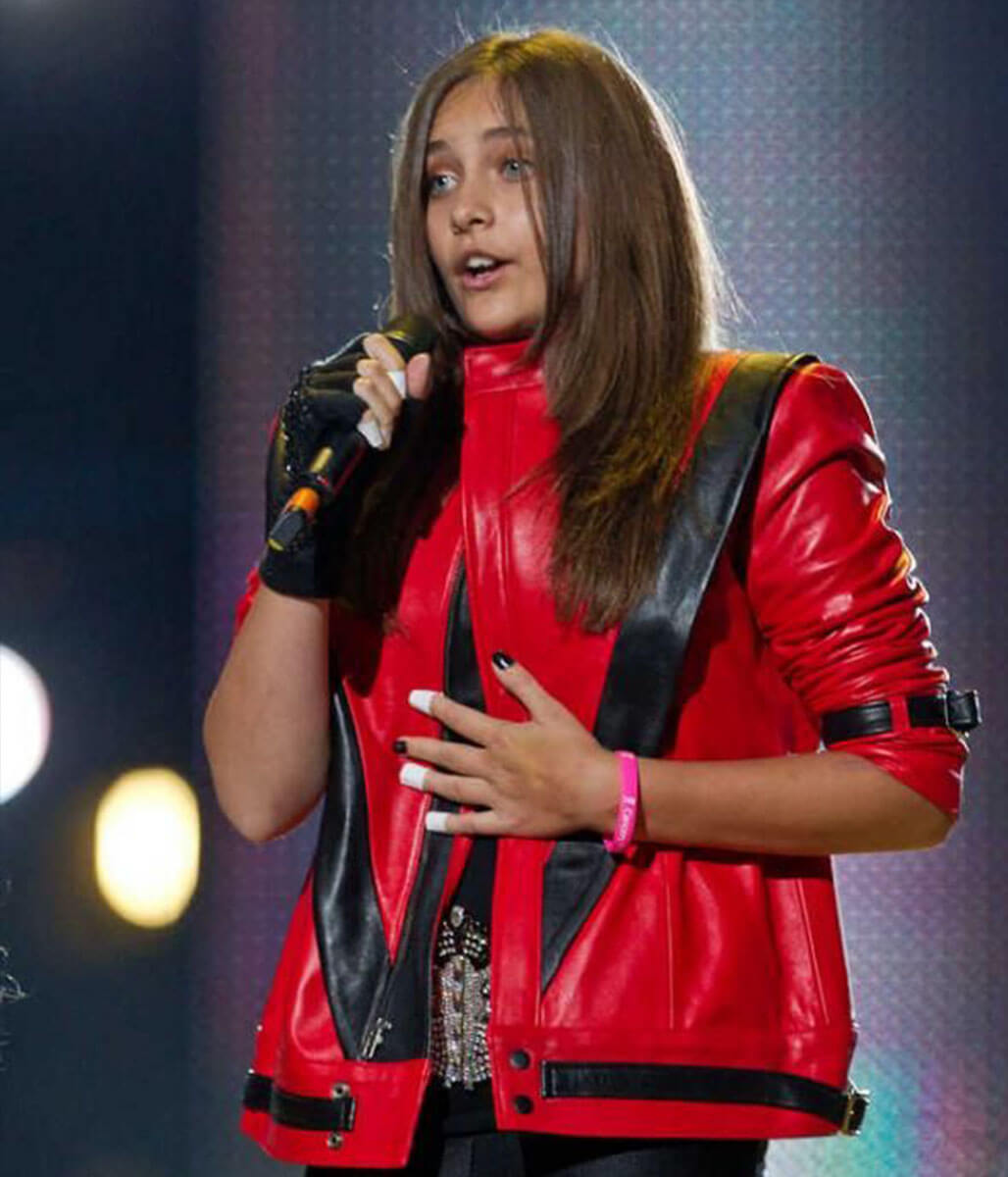 Paris Jackson Red Leather Jacket