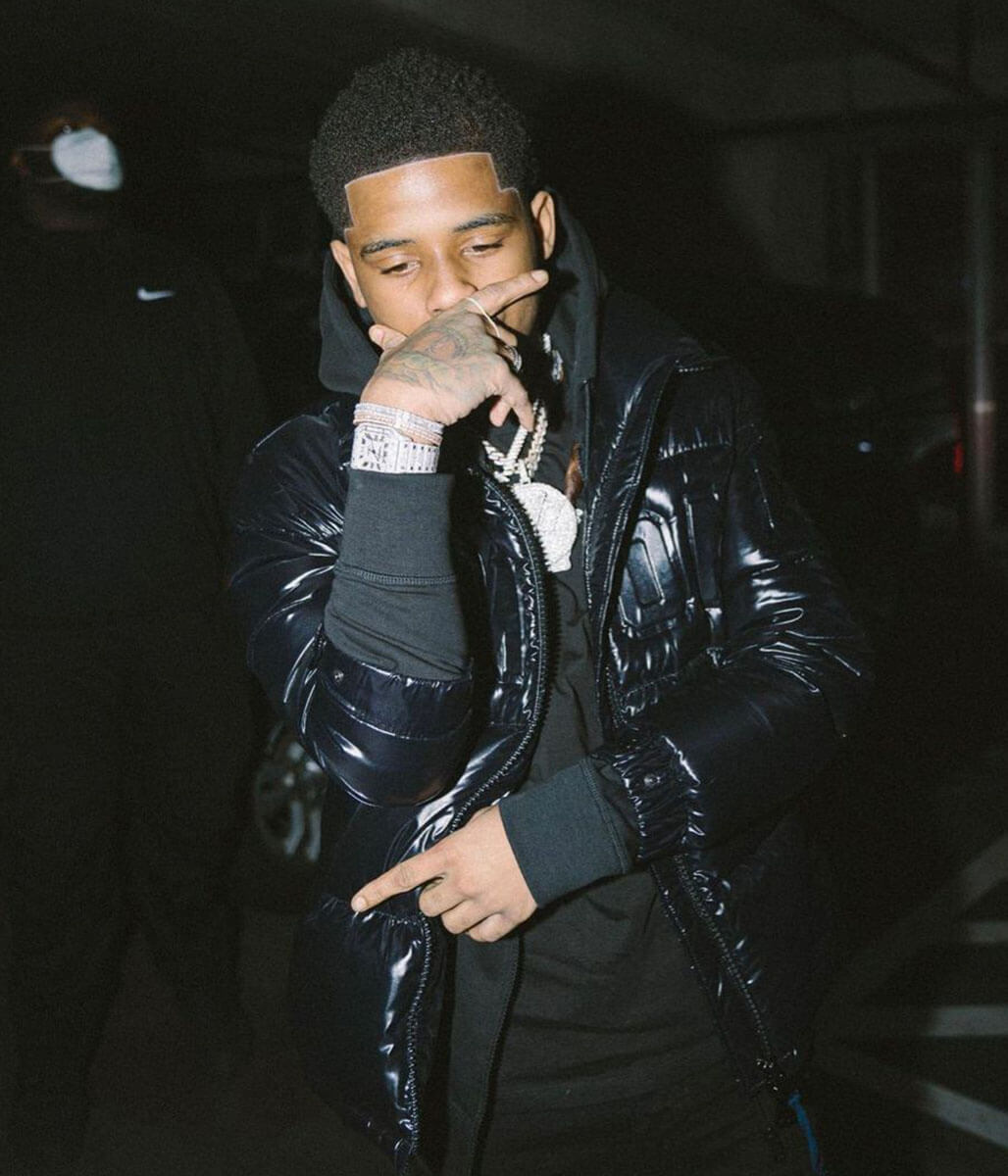 Pooh Shiesty Black Parachute Jacket