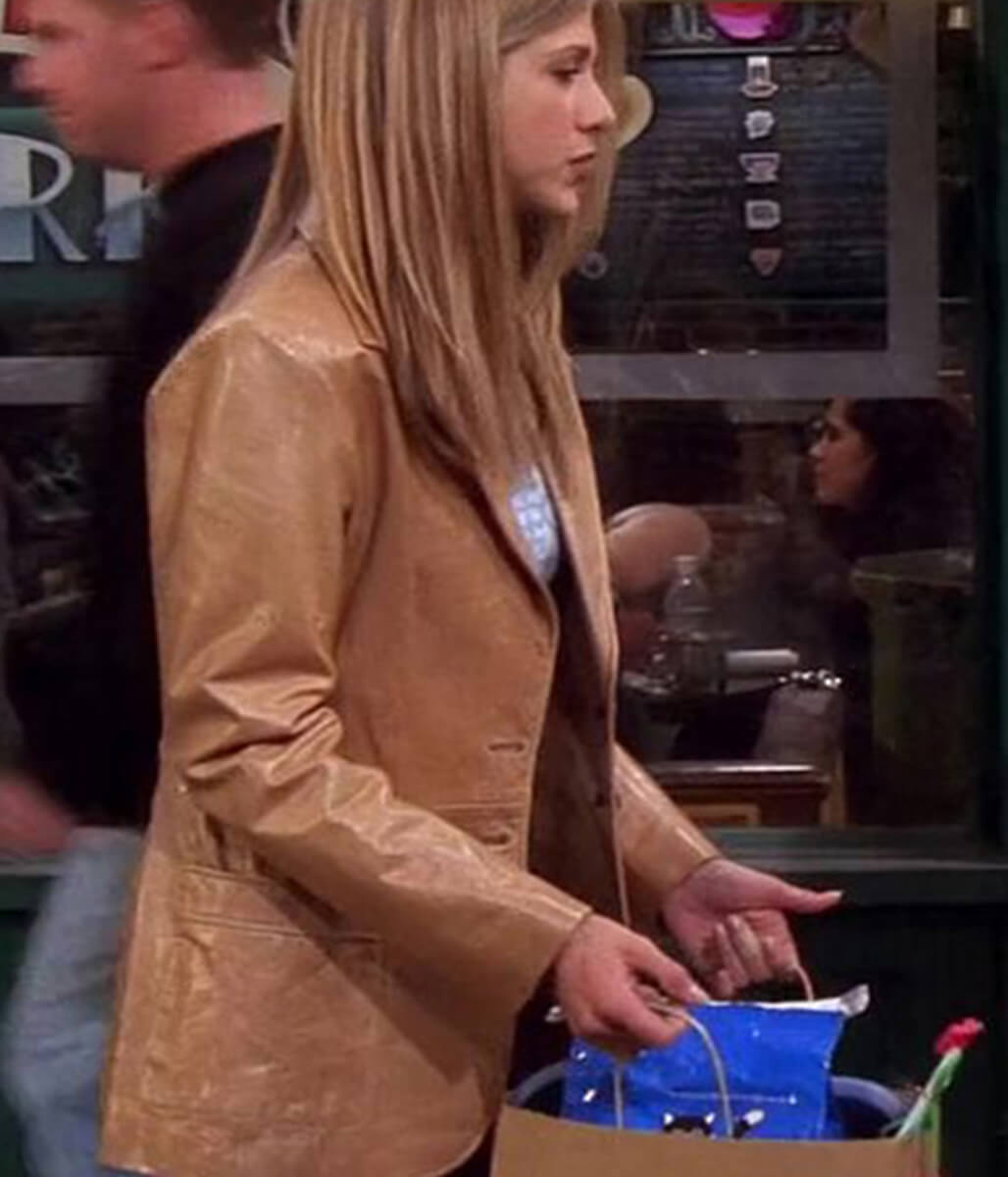Rachel Green Friends Brown Leather Jacket