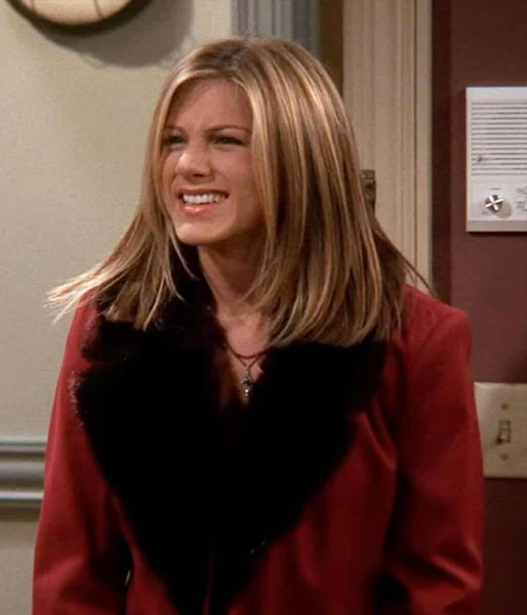 Rachel Green Friends S08 Red Wool Coat