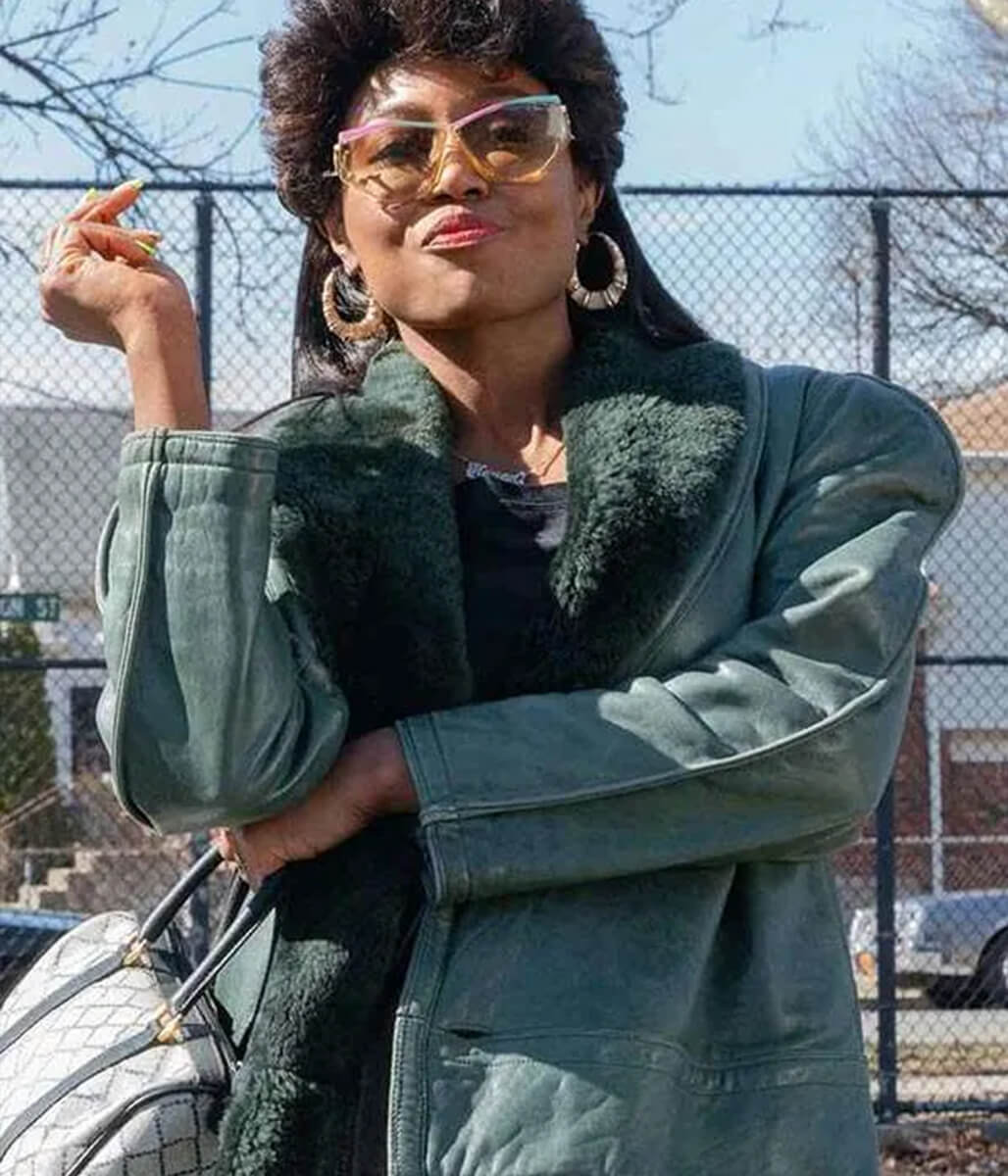 Raquel Thomas Power Book III Green Leather Jacket