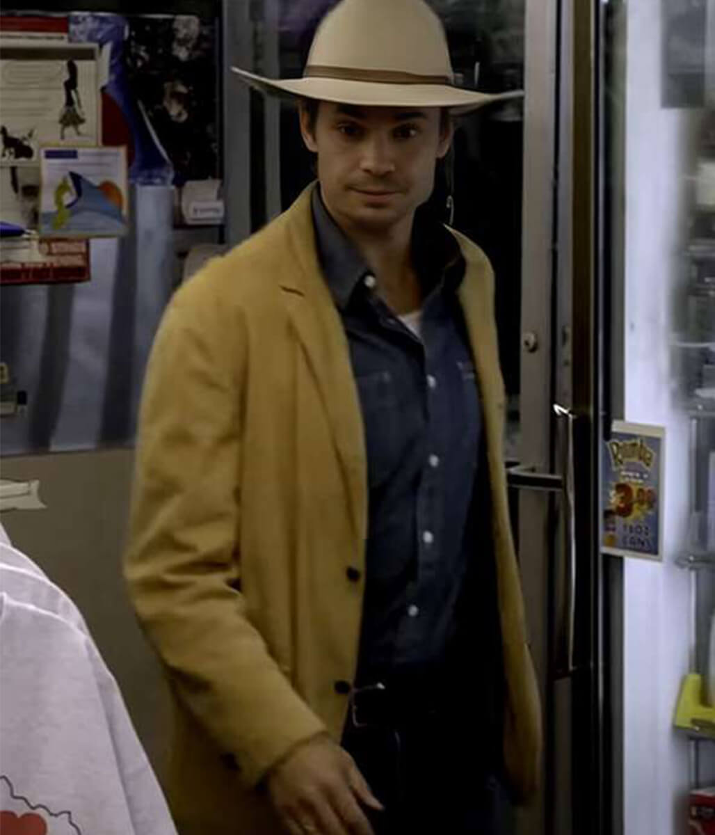 Raylan Givens Justified Yellow Cotton Coat