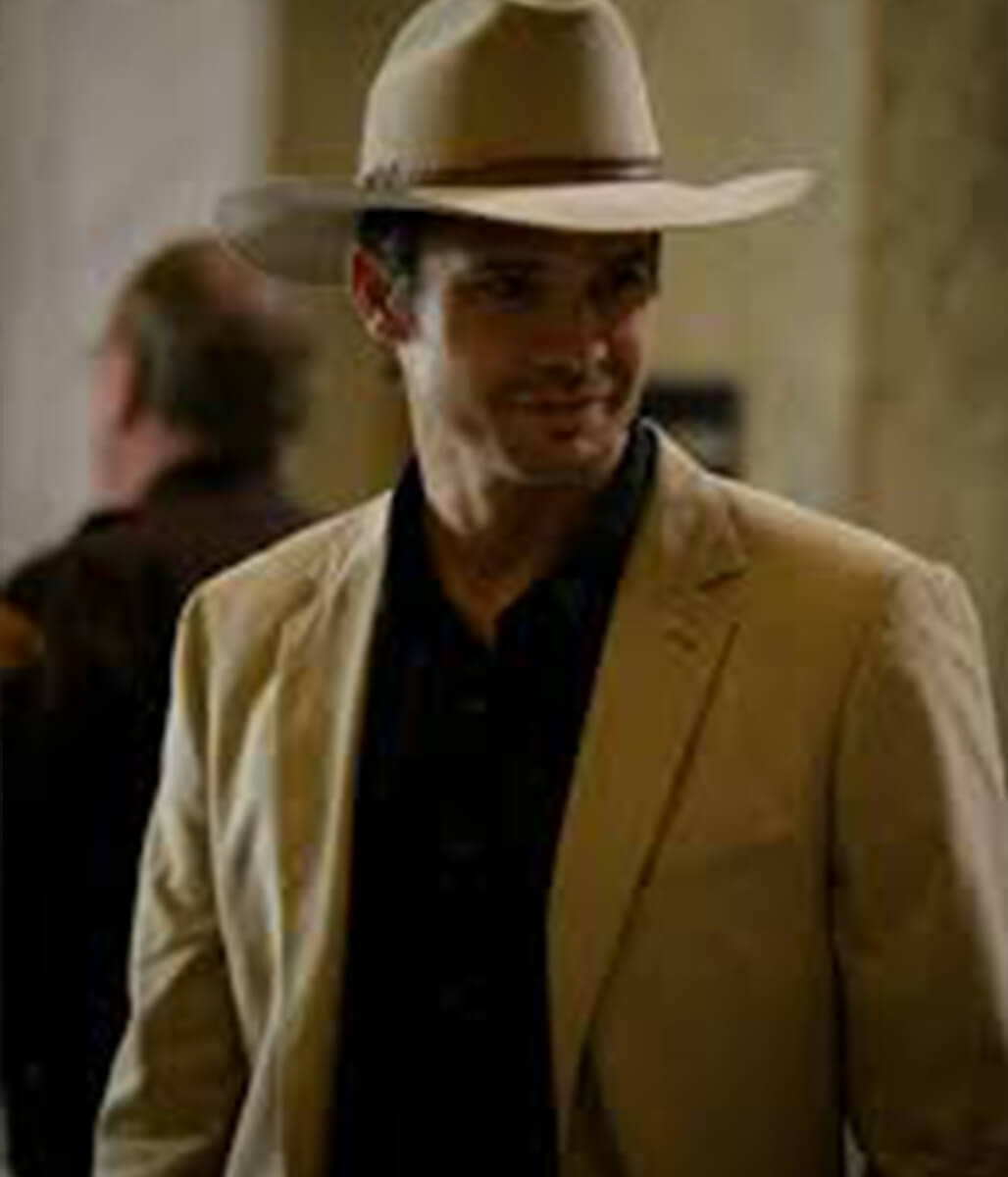 Raylan Givens Justified Yellow Cotton Coat