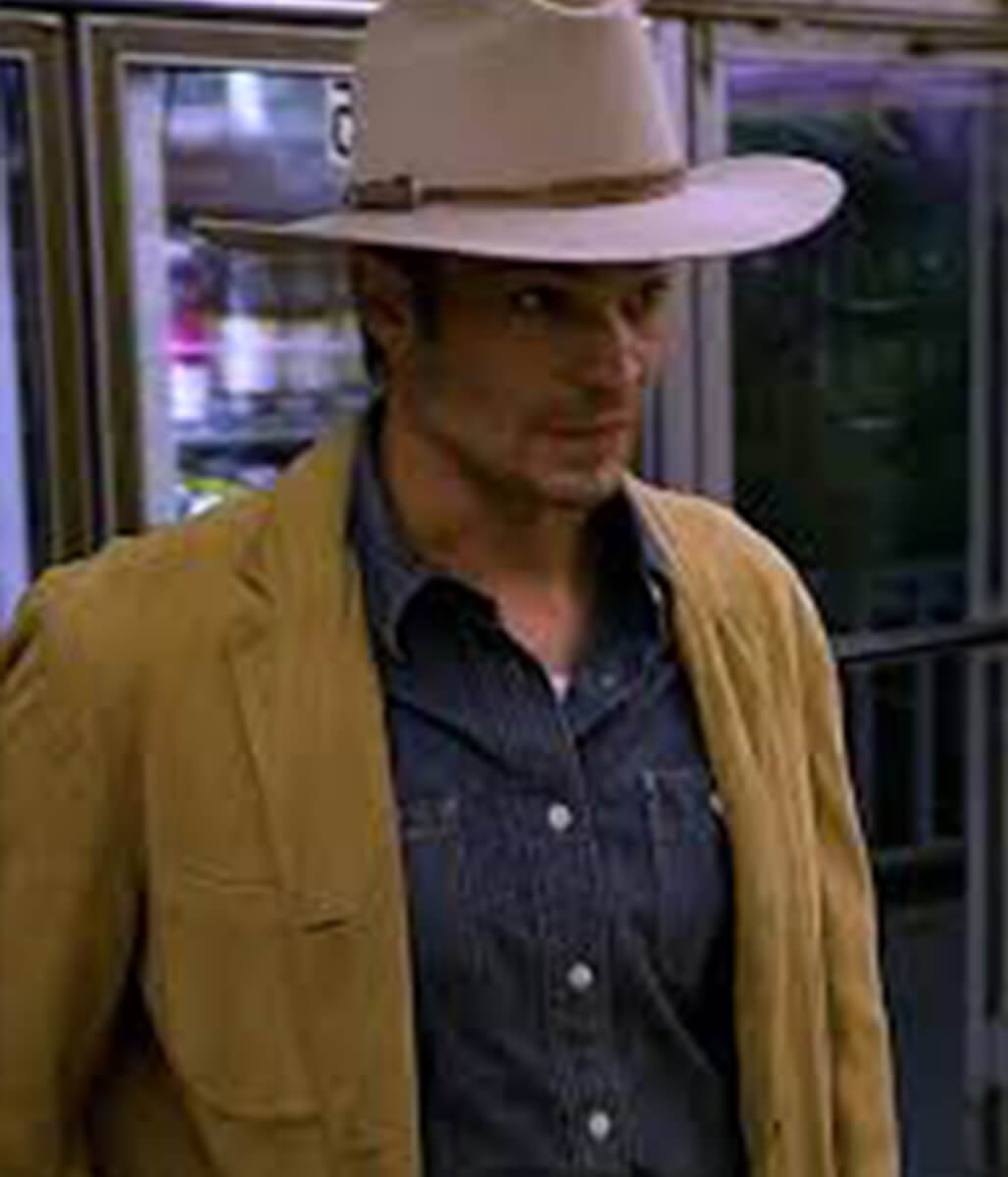 Raylan Givens Justified Yellow Cotton Coat