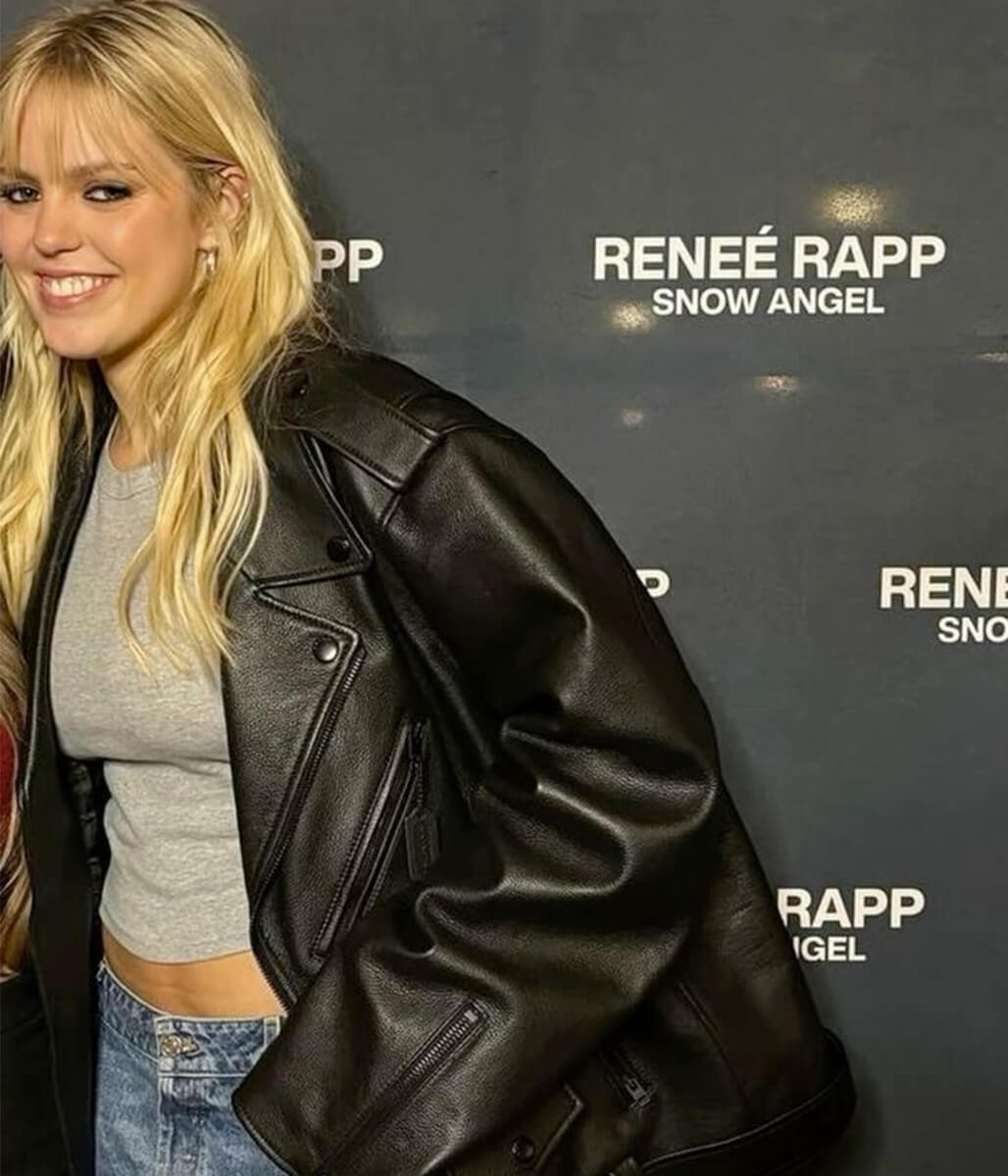 Renee Rapp Black Leather Jacket