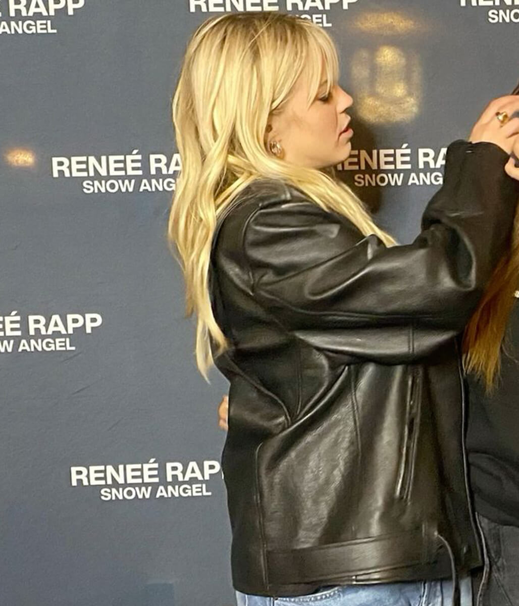 Renee Rapp Black Leather Jacket