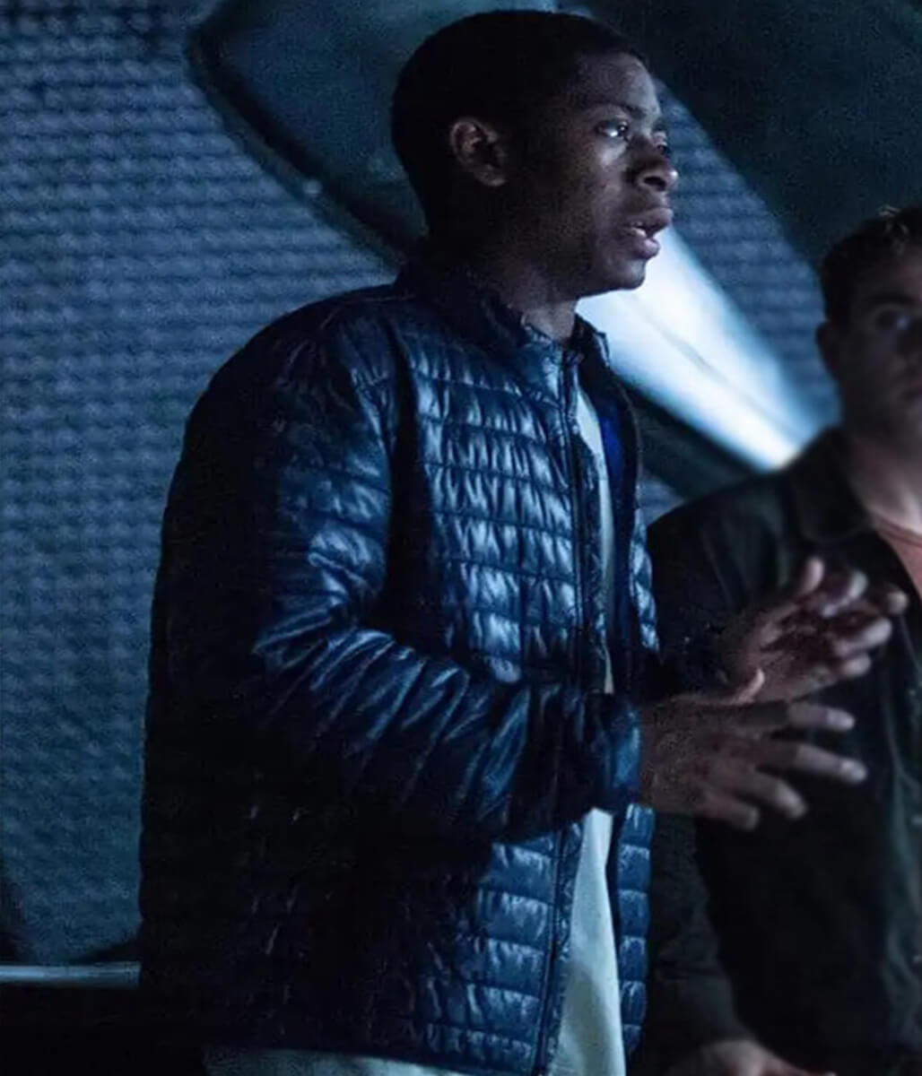 RJ Cyler Power Rangers Blue Ranger Puffer Jacket