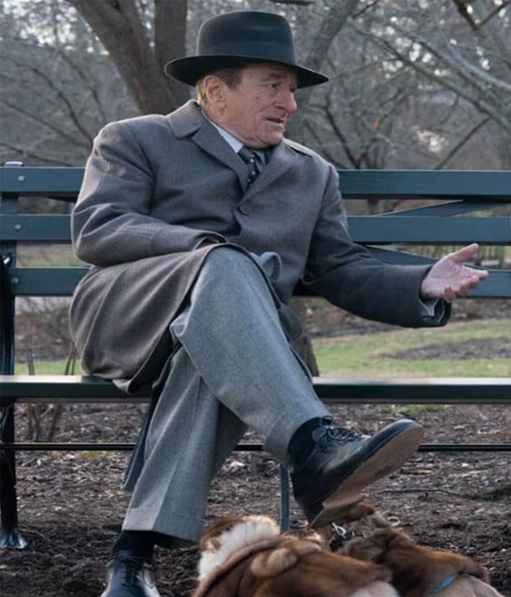 Robert De Niro The Alto Knights 2025 Grey Wool Coat