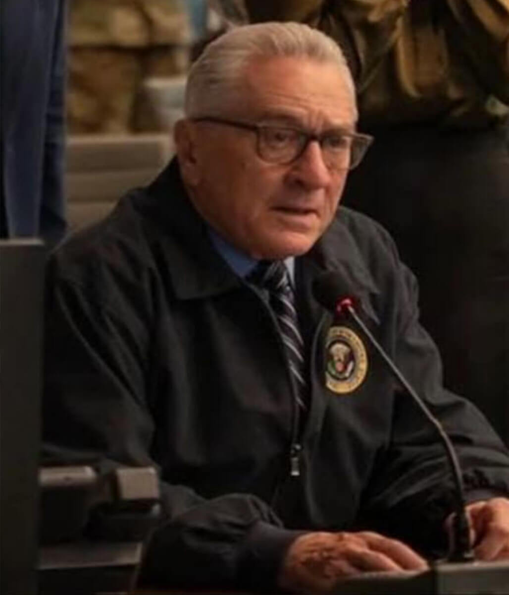 Robert De Niro Zero Day 2025 George Mullen Blue Jacket