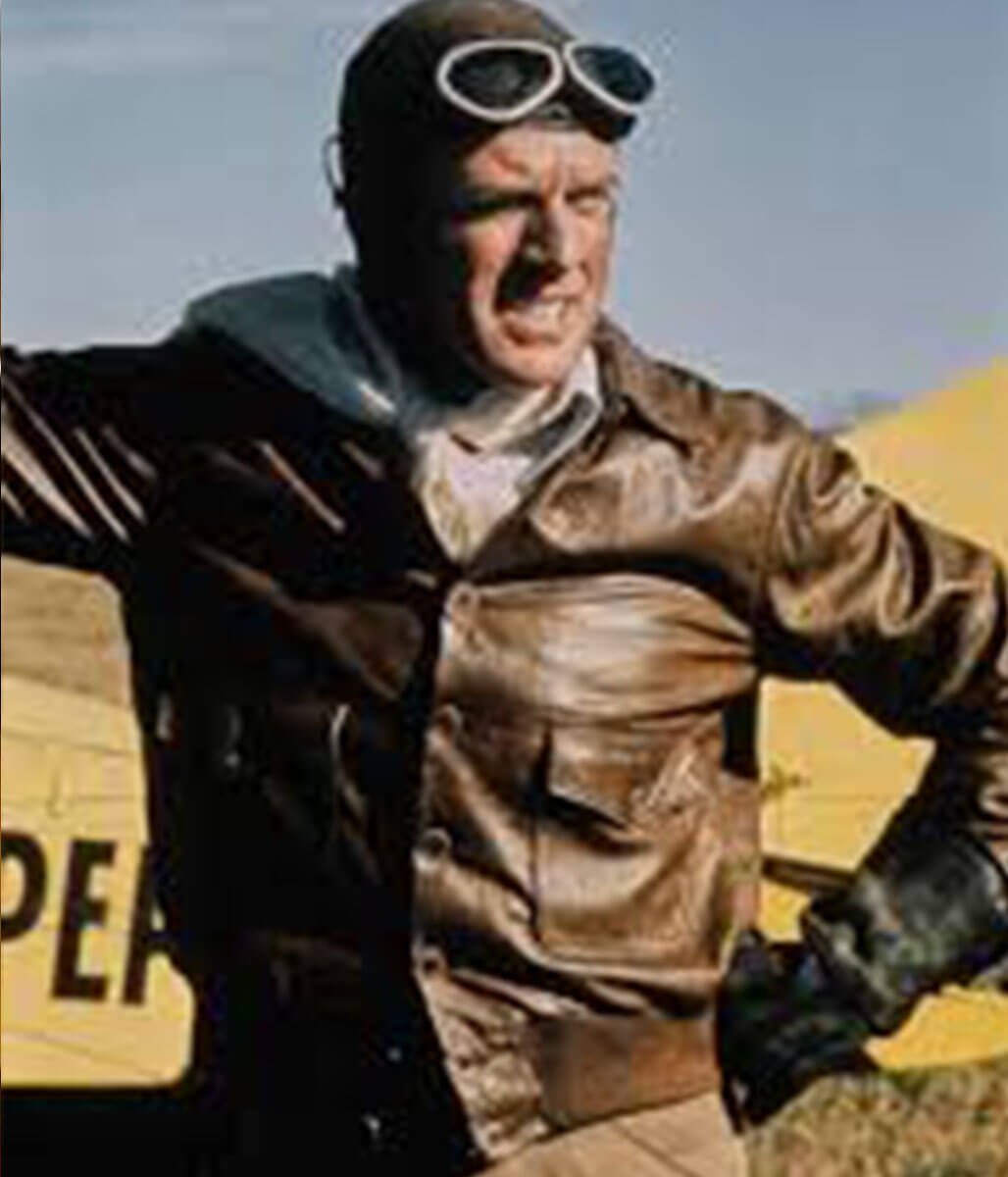 Robert Redford The Great Waldo Pepper Brown Leather Jacket