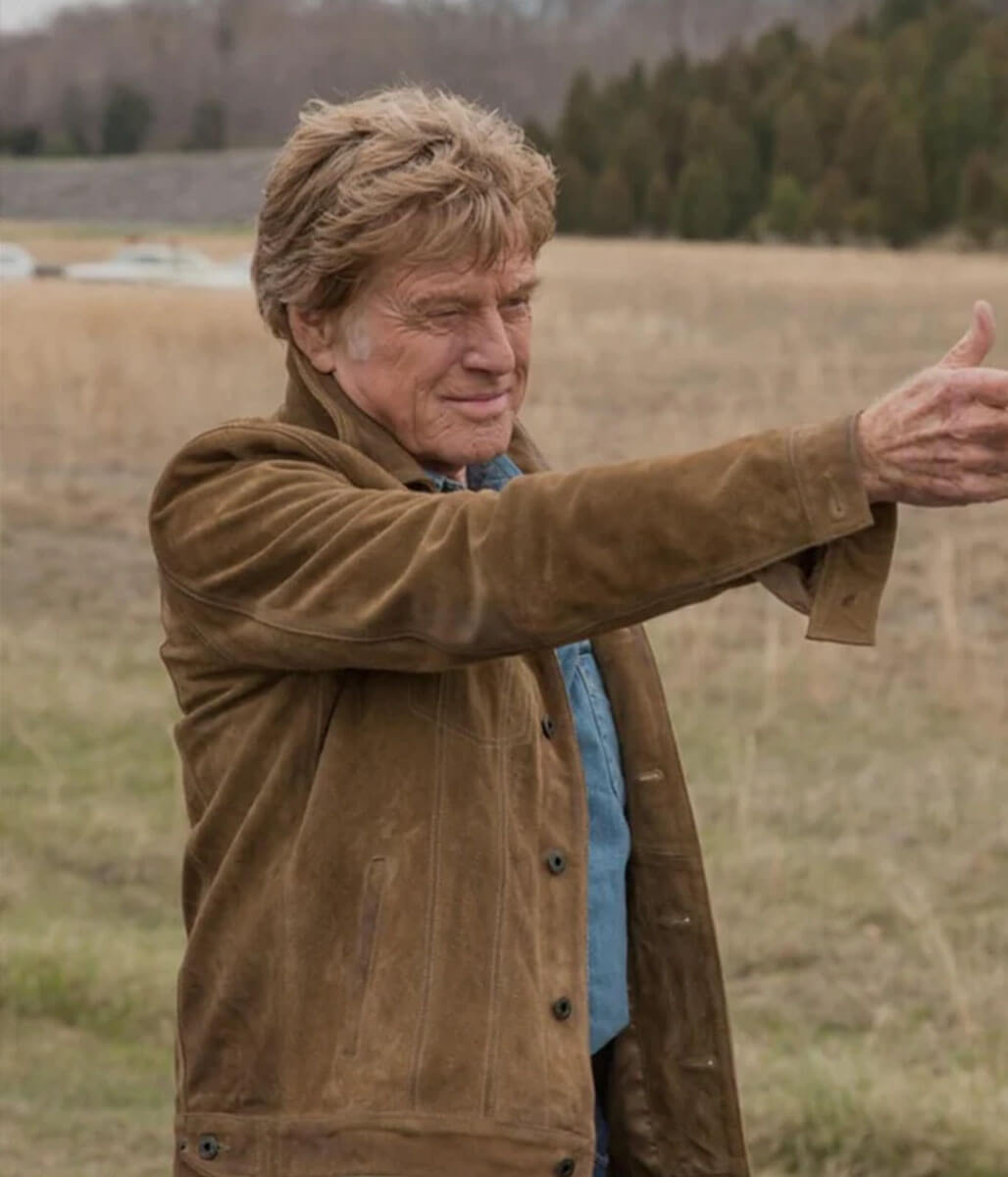 Robert Redford The Old Man & The Gun Brown Suede Jacket
