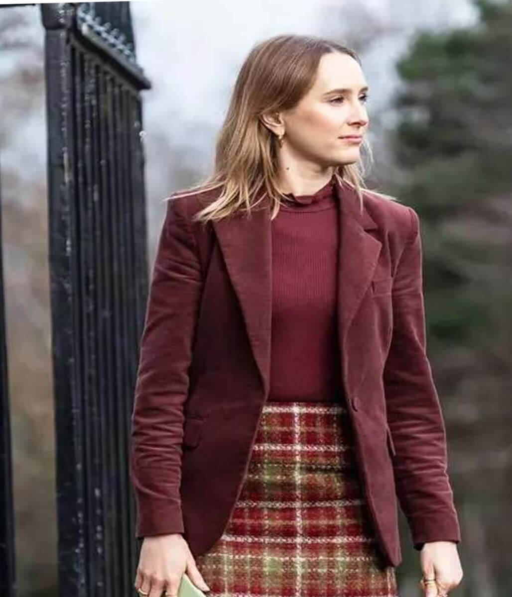 Rose Ayling-Ellis Code Of Silence 2025 Maroon Blazer