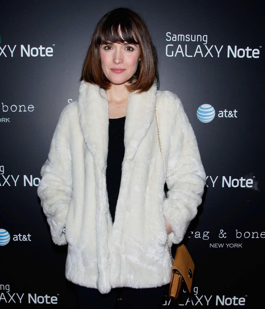 Rose Byrne White Faux Fur Jacket