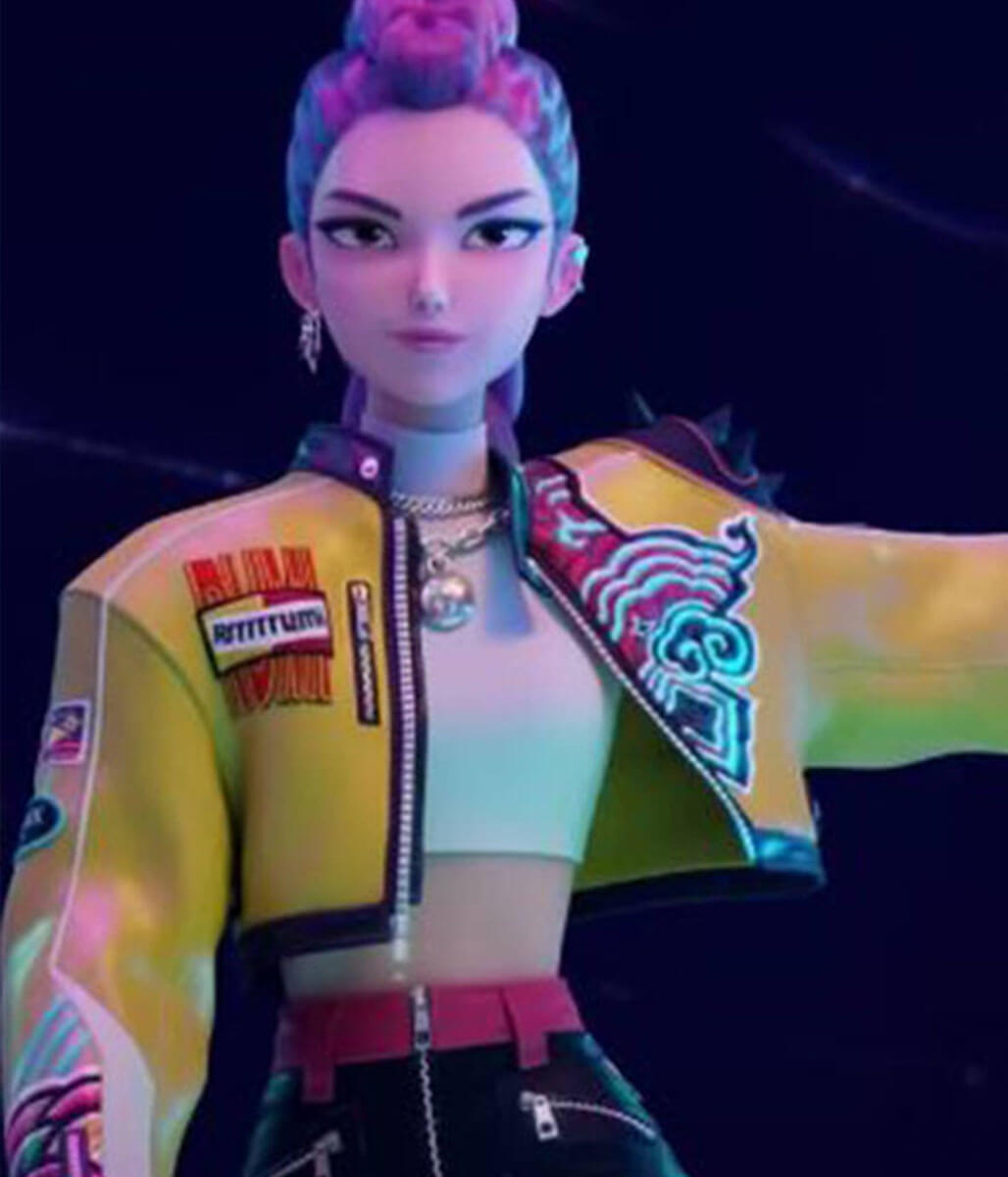 Rumi Arden Cho KPop Demon Hunters Leather Jacket
