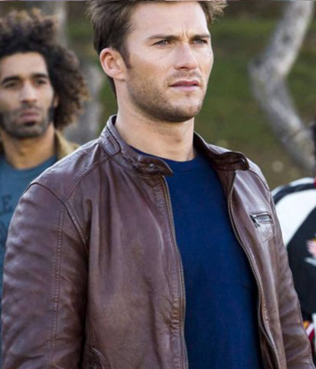 Scott Eastwood Overdrive Brown Leather Jacket
