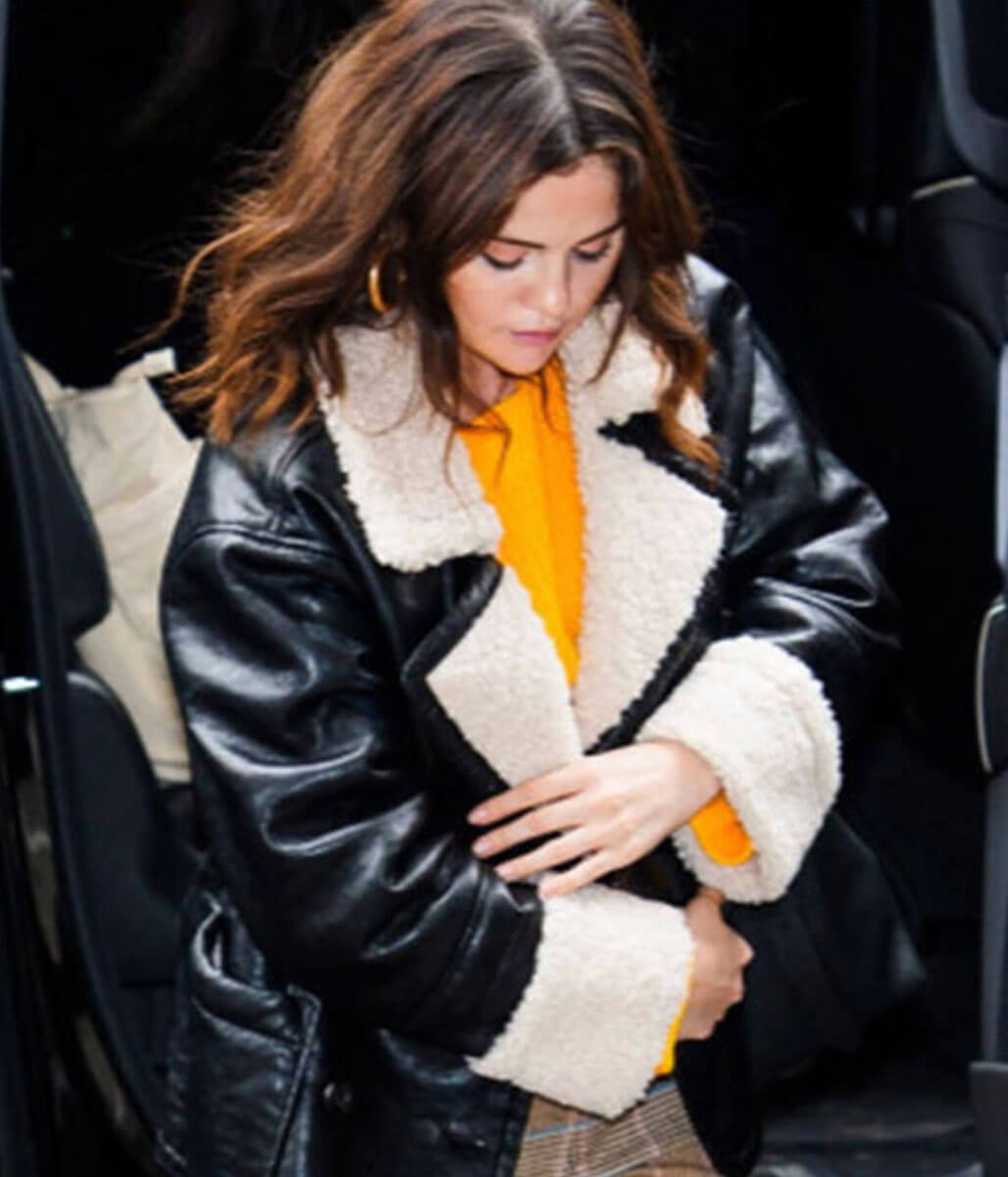 Selena Gomez Only Murders in the Building Black Leather Jacket