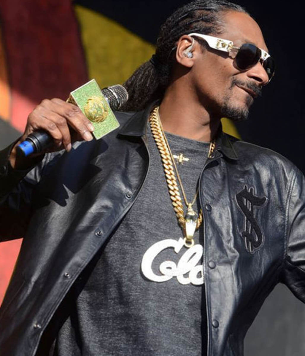 Snoop Dogg Leather Black Jacket