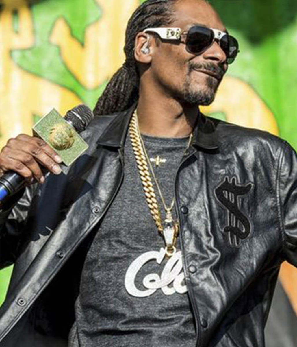 Snoop Dogg Leather Black Jacket