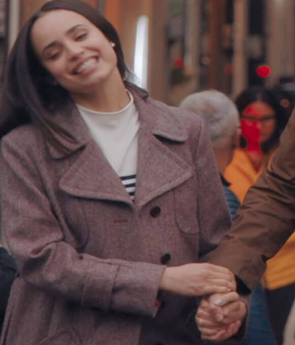 Sofia Carson My Oxford Year 2025 Wool Coat