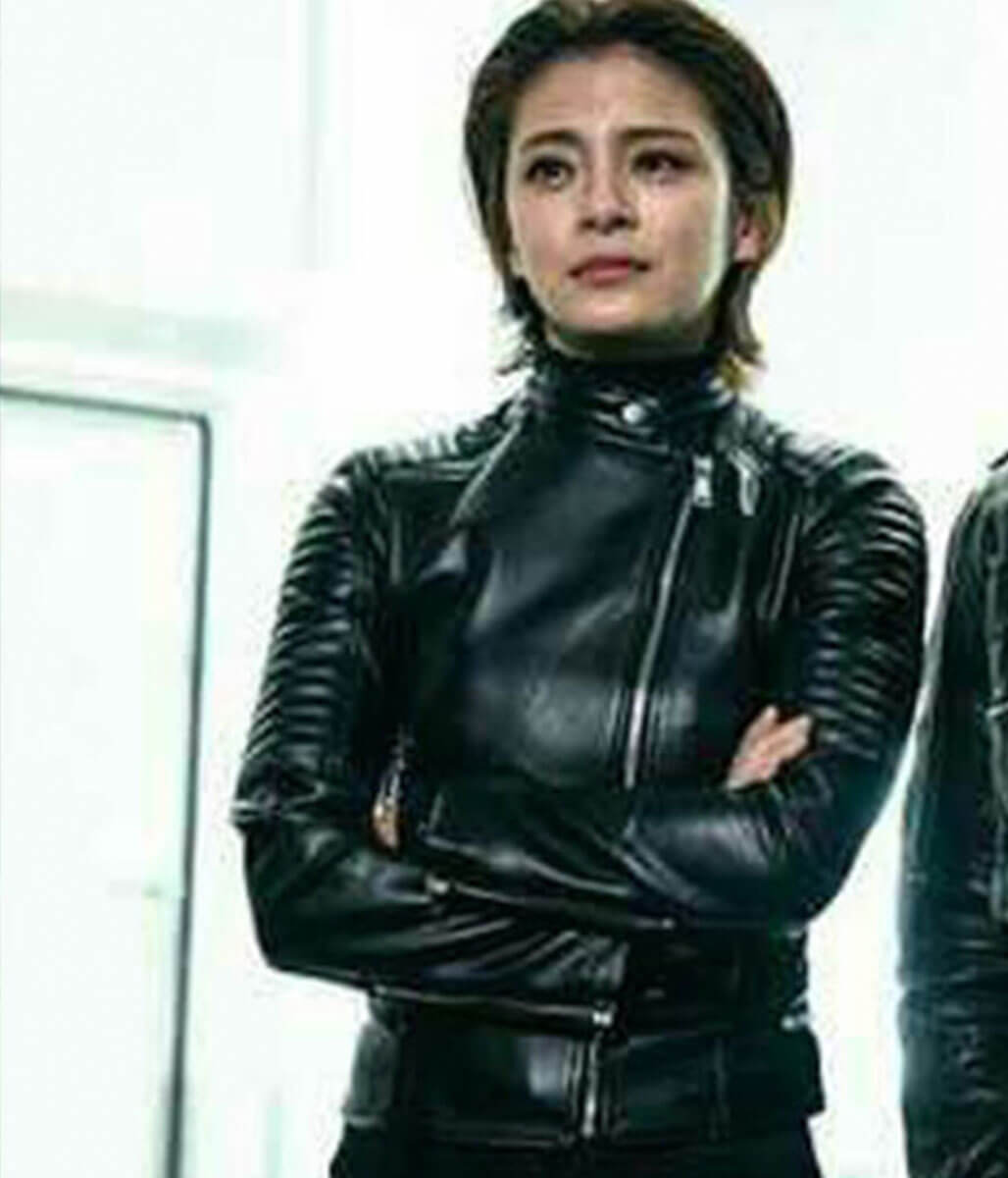 Song Mi-na Rugal Black Leather Jacket