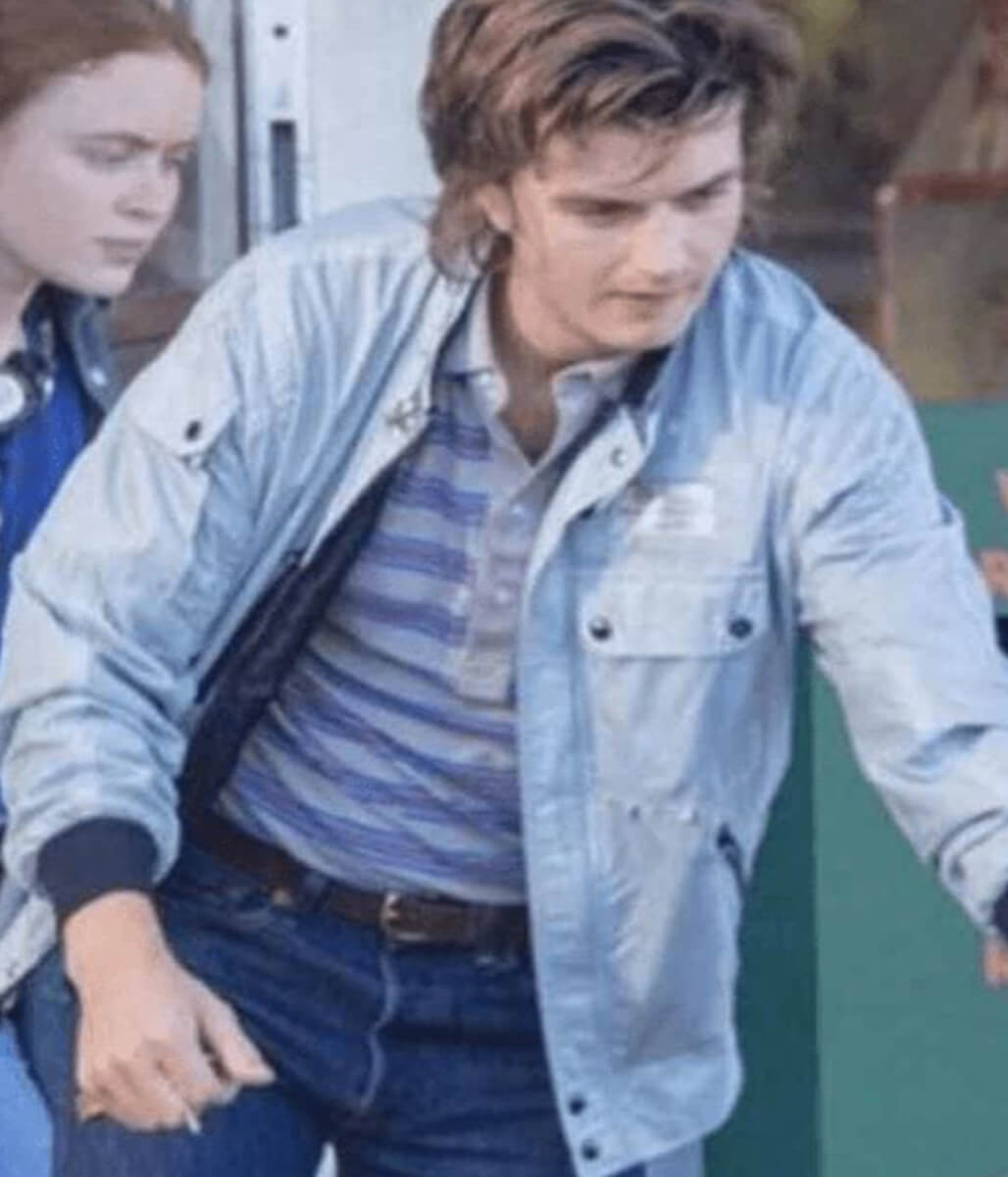 Stranger Things Steve Harrington Blue Bomber Jacket