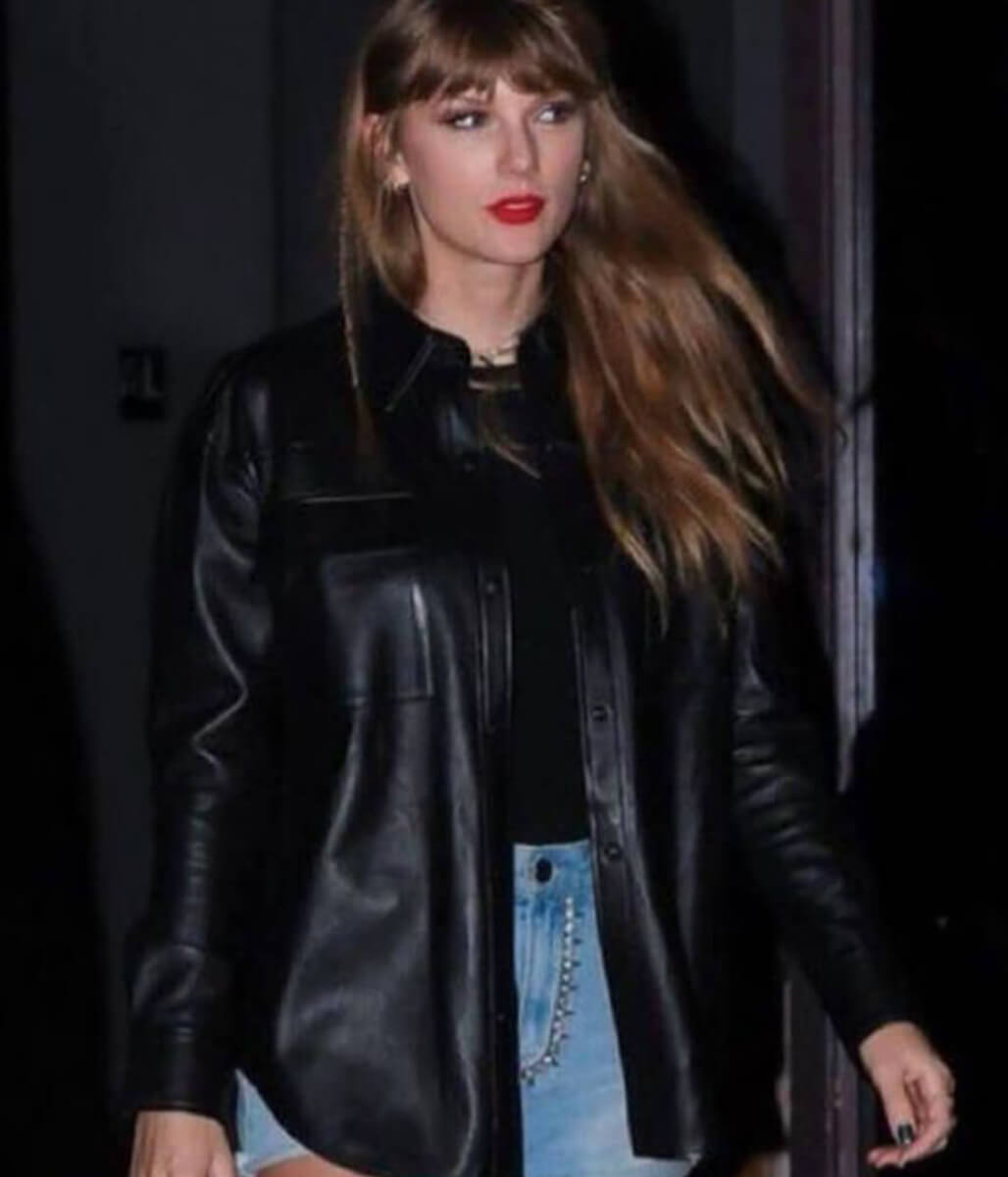 Taylor Swift Black Leather Jacket