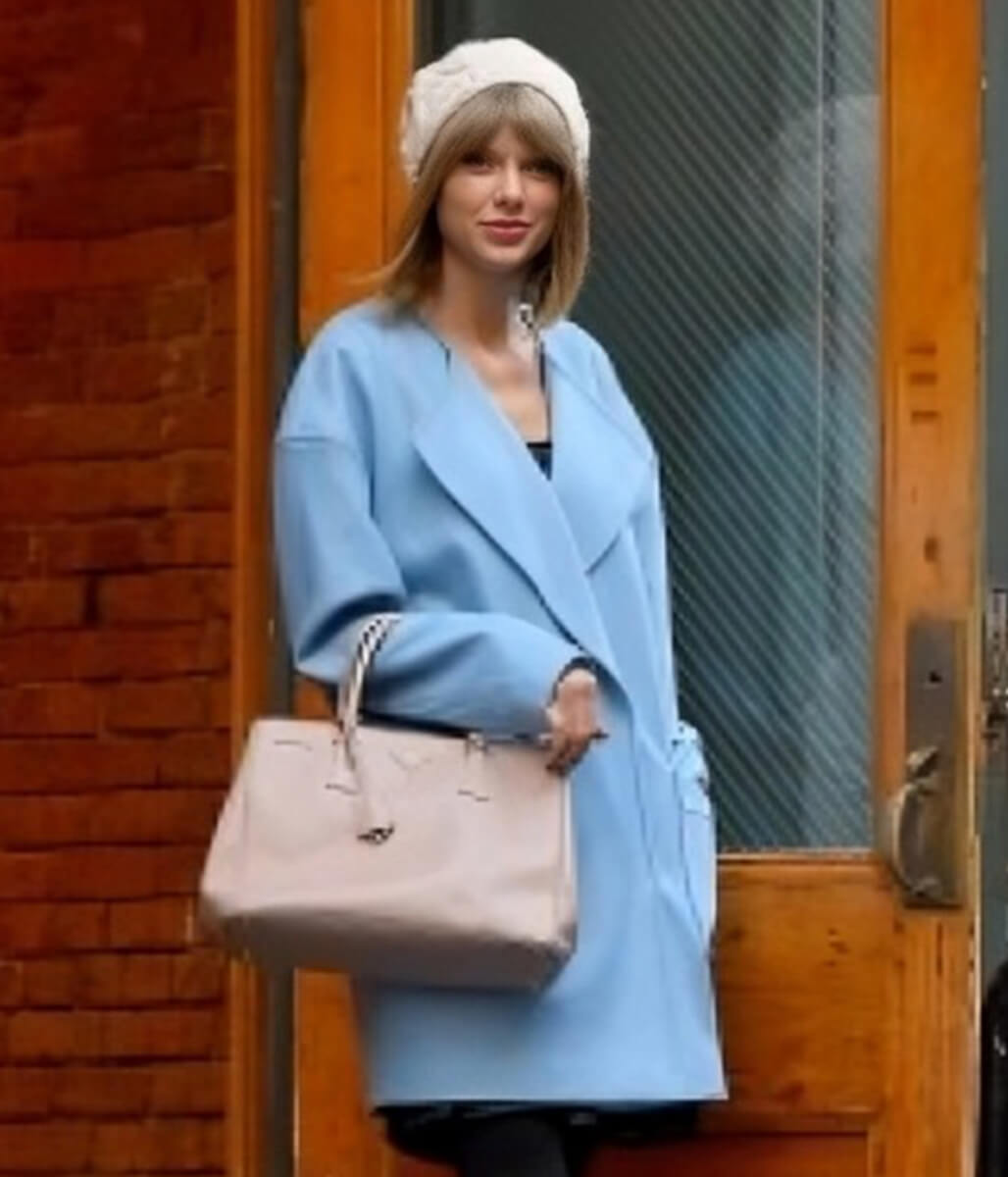 Taylor Swift Blue Wool Coat