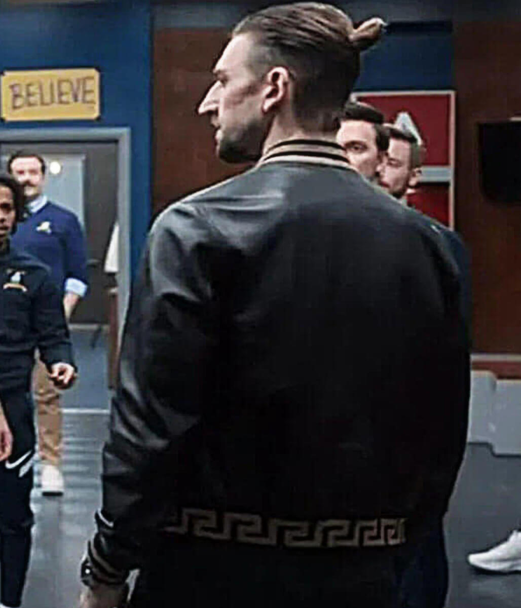 Ted Lasso S3 Zava Black Leather Jacket