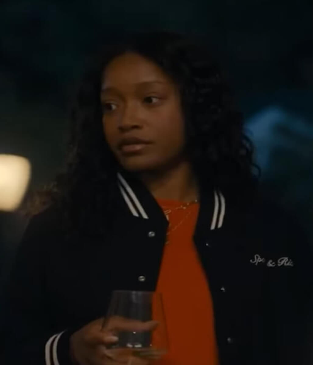 The ‘Burbs 2026 Keke Palmer Blue Varsity Jacket