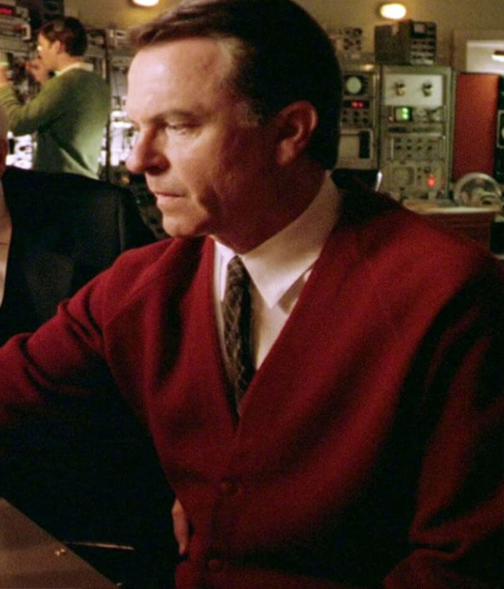 The Dish 2000 Sam Neil Red Cardigan Jacket