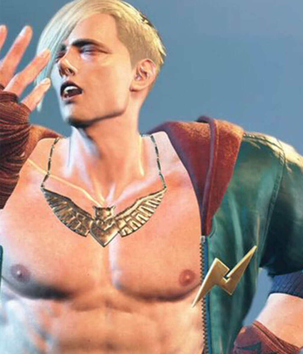 The ED Boy Street Fighter 6 Blue Hooded Jacket