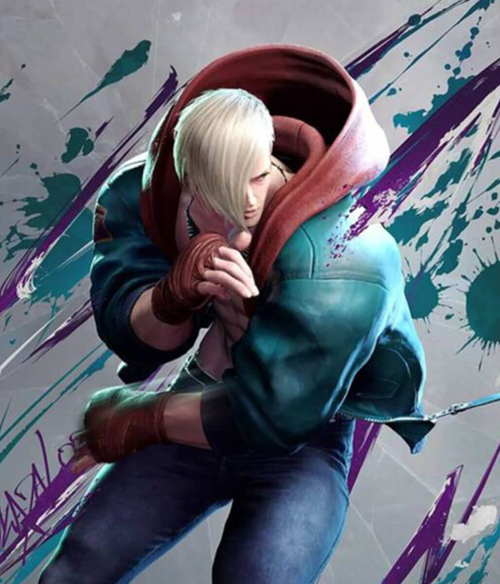 The ED Boy Street Fighter 6 Blue Hooded Jacket