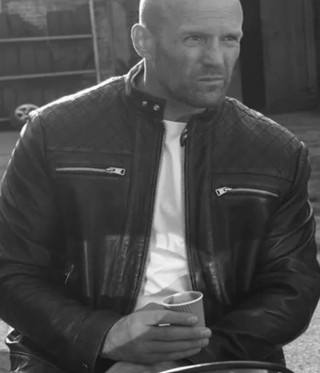 The Expendables 4 Jason Statham Black Leather Jacket