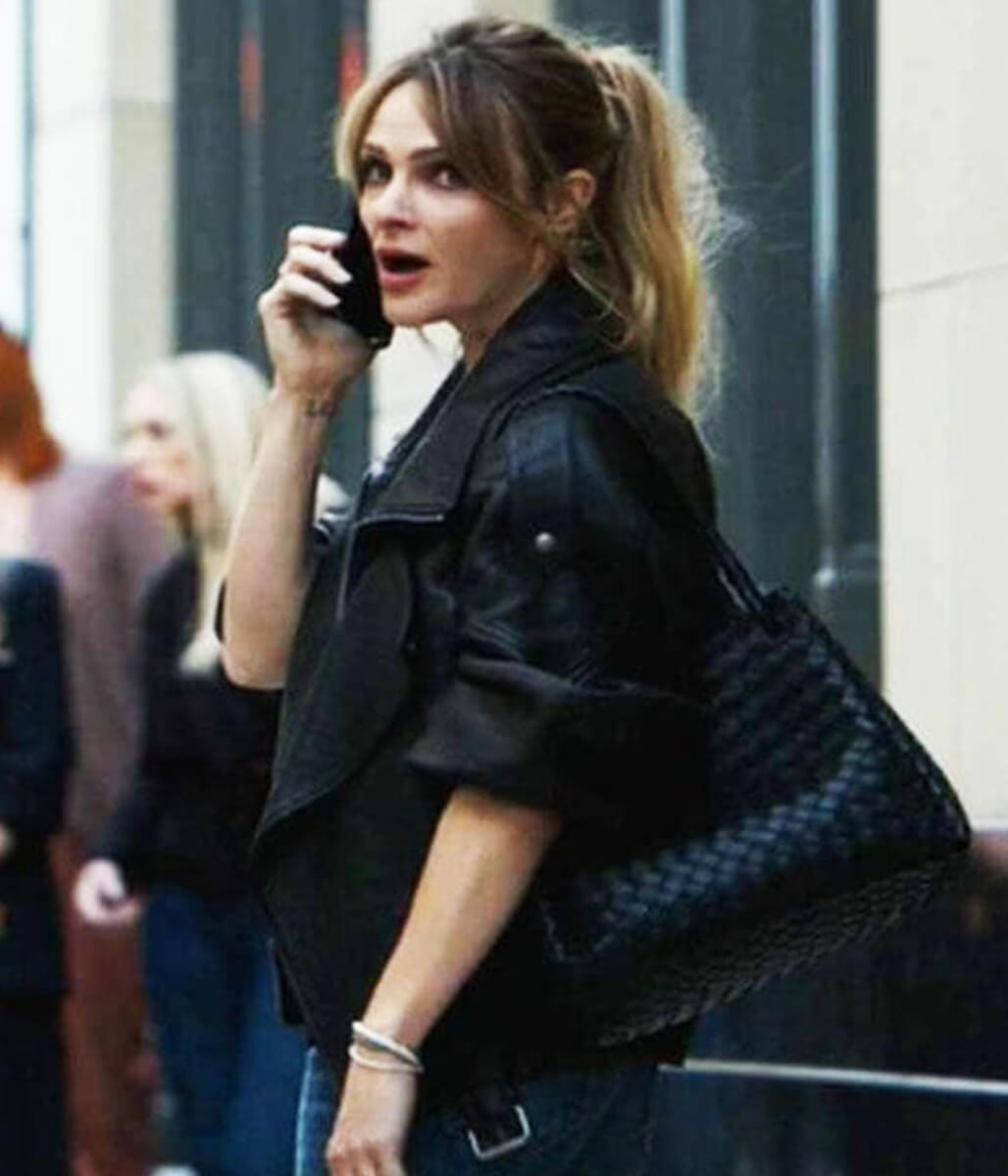 The Madison Season 01 Abigail Reese Black Leather Jacket