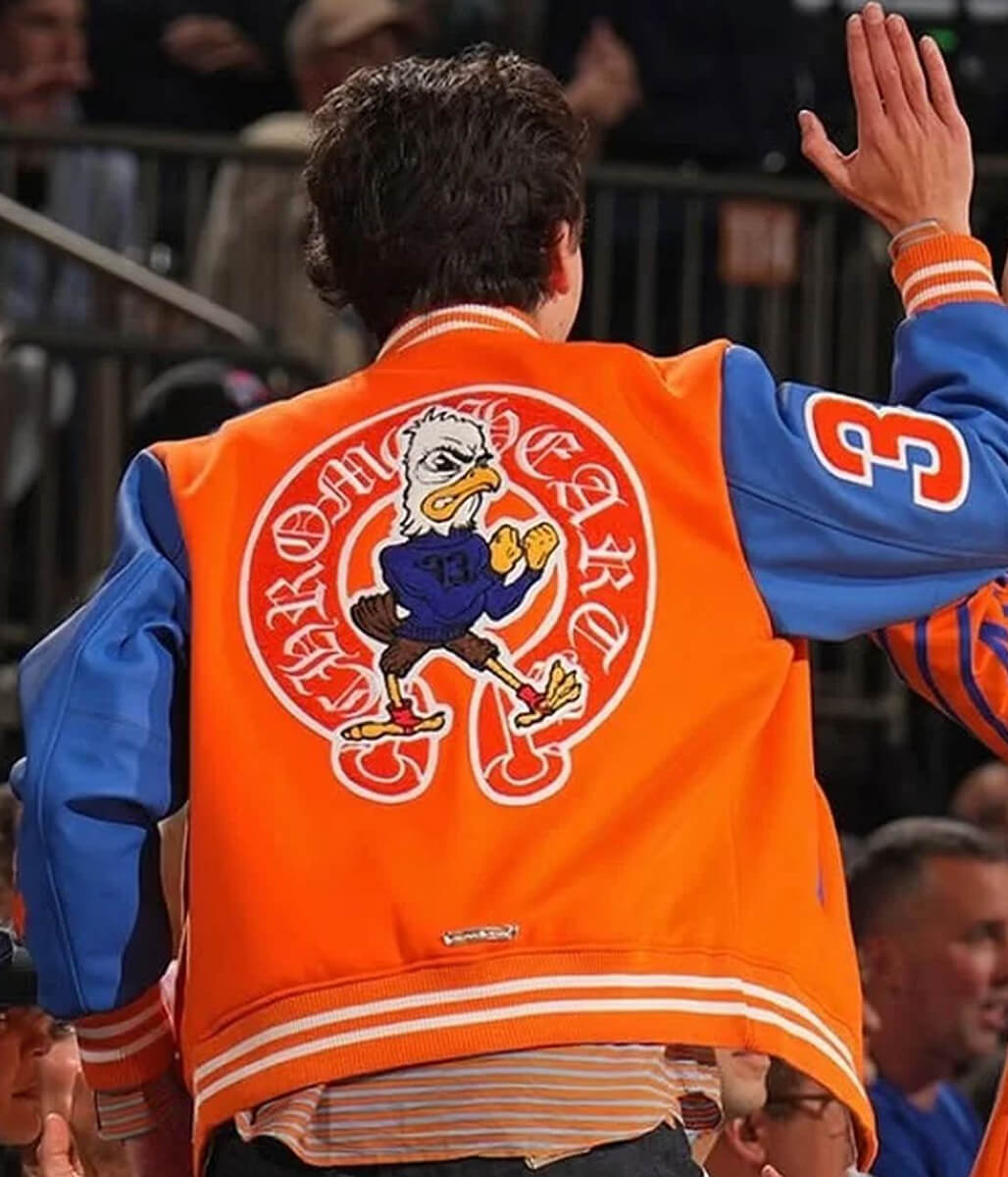 Timothee Chalamet Orange Jacket
