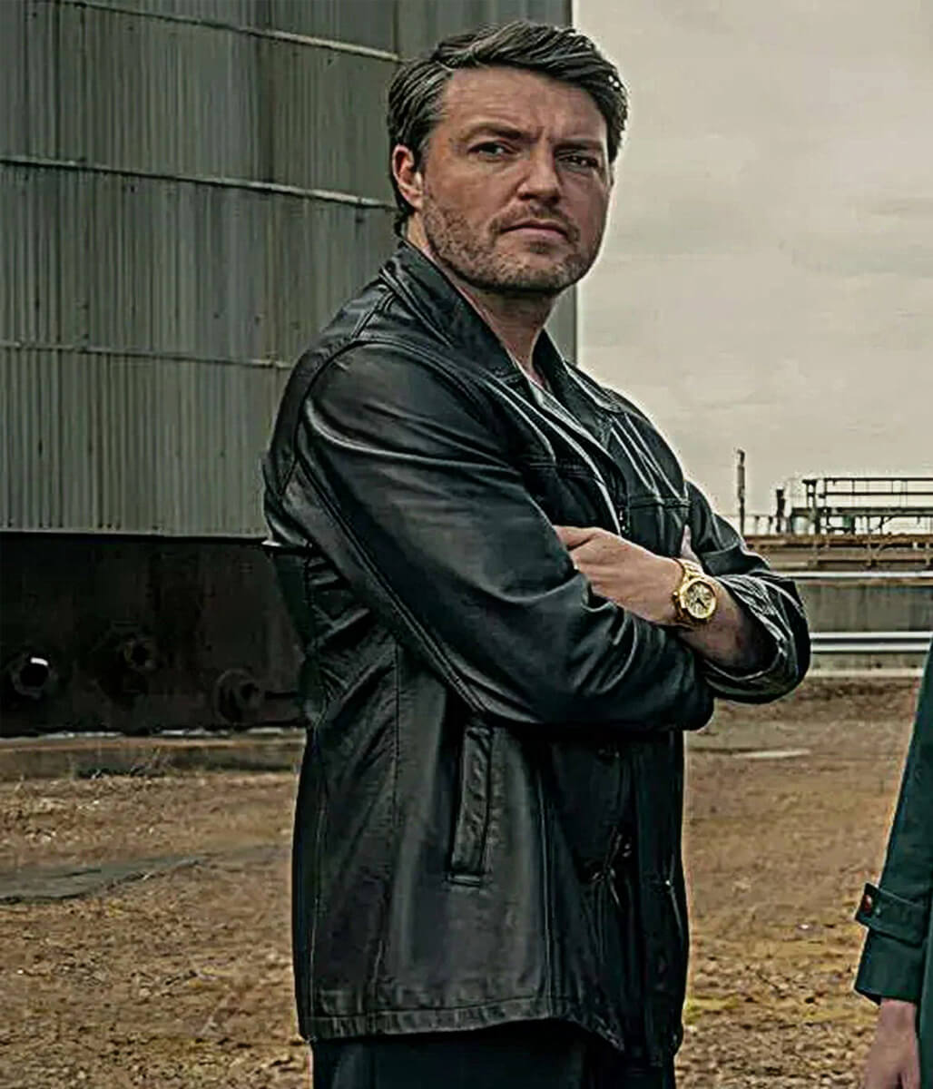Tom Burke Legends S01 Black Leather Jacket
