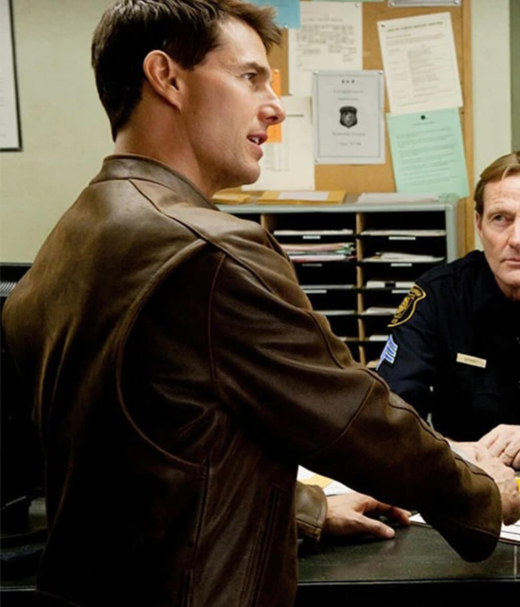 Tom Cruise Jack Reacher Brown Leather Jacket