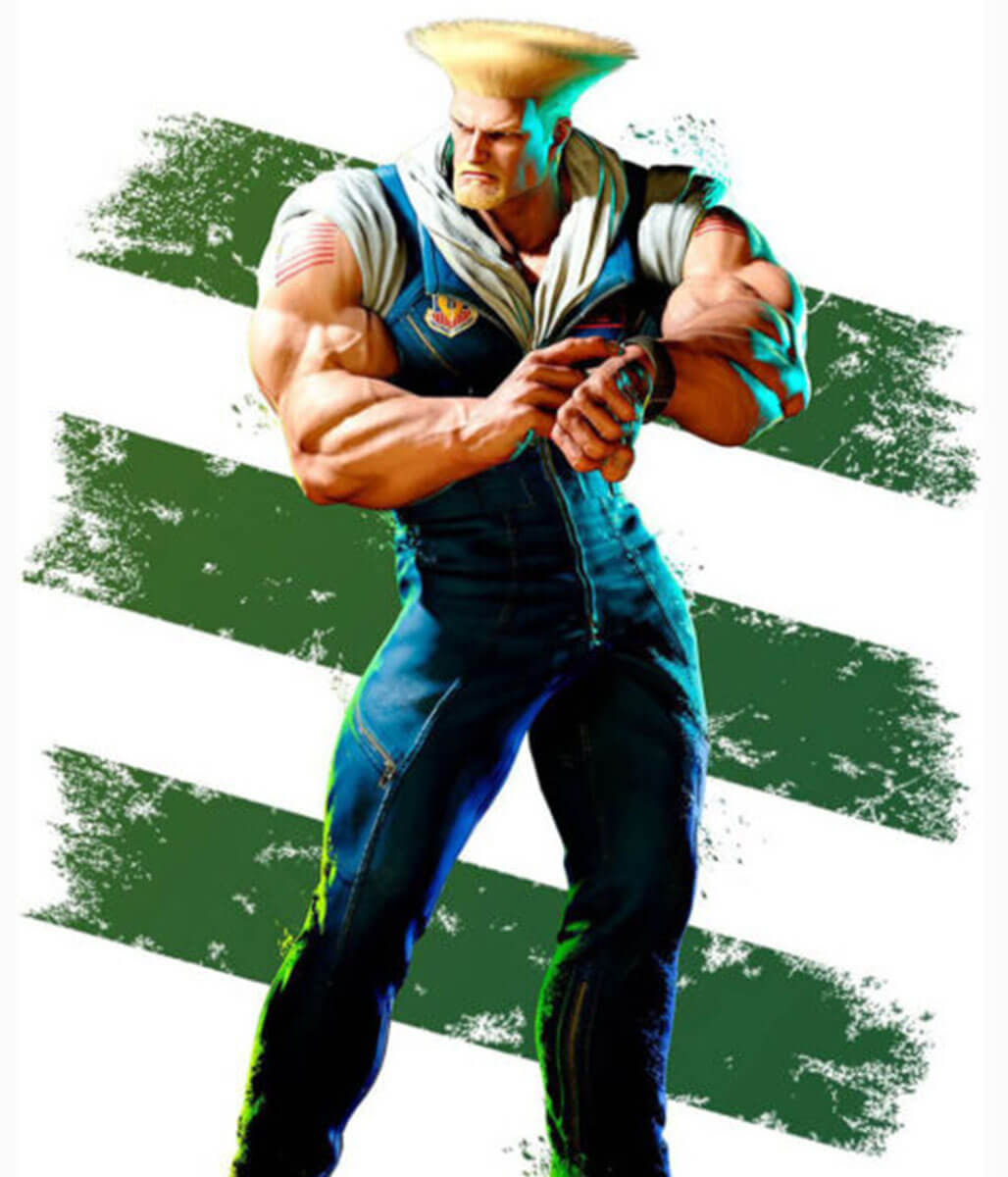 William Guile Street Fighter 6 Cotton Blue Jumpsuit