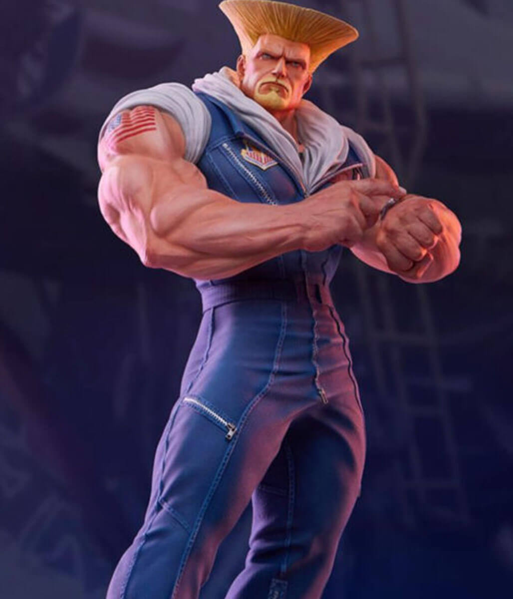 William Guile Street Fighter 6 Cotton Blue Jumpsuit