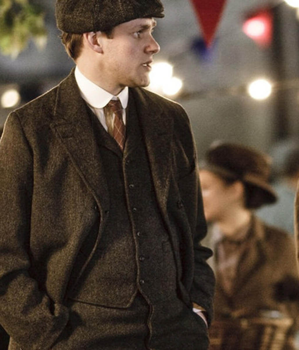 William Mason Downton Abbey Brown Wool Blazer