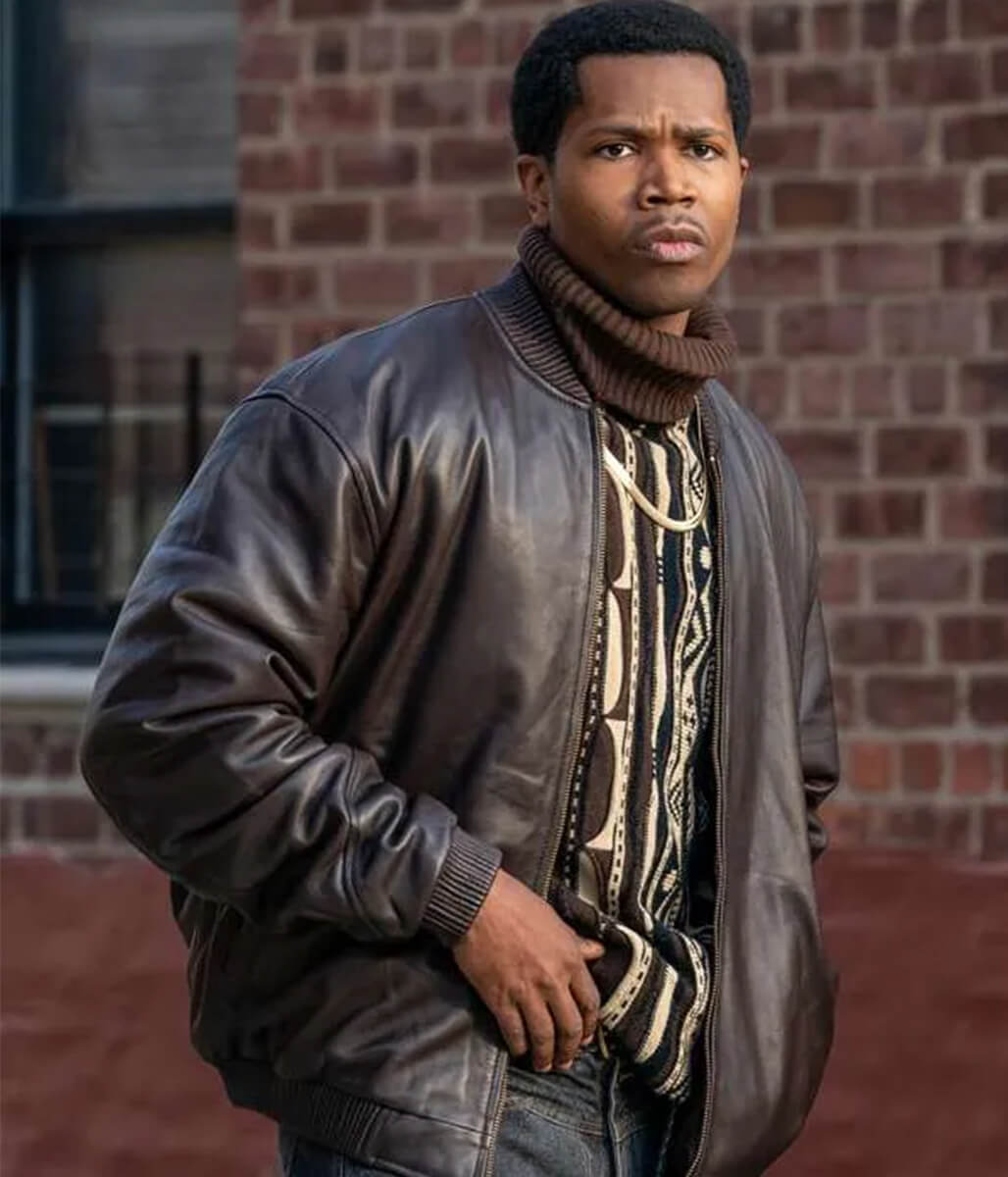 Worrell Power Book III S02 Brown Leather Jacket