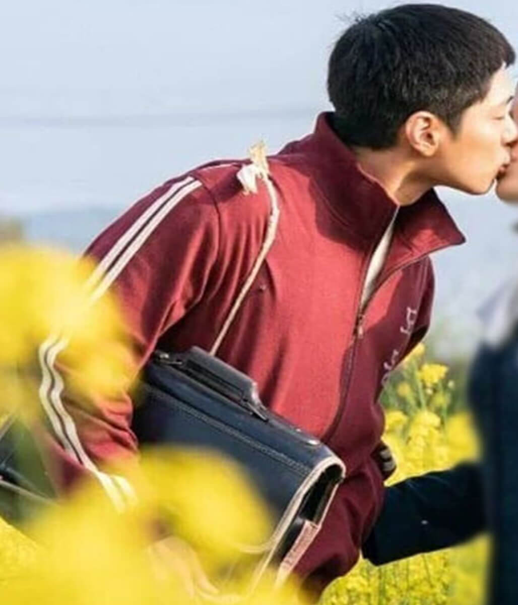 Yang Gwan When Life Gives You Tangerine Red Track Jacket