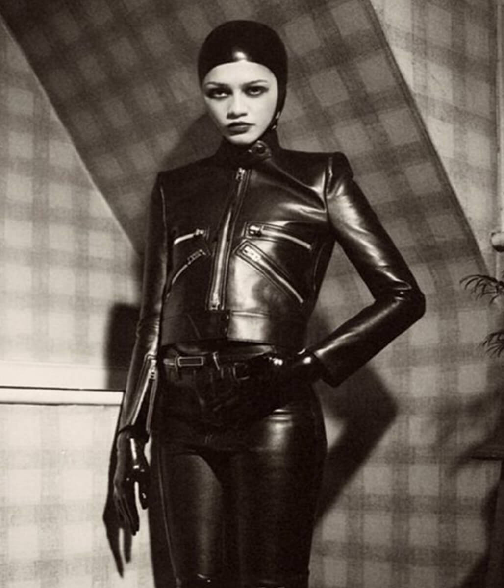 Zendaya The Drama 2026 Black Leather Jacket