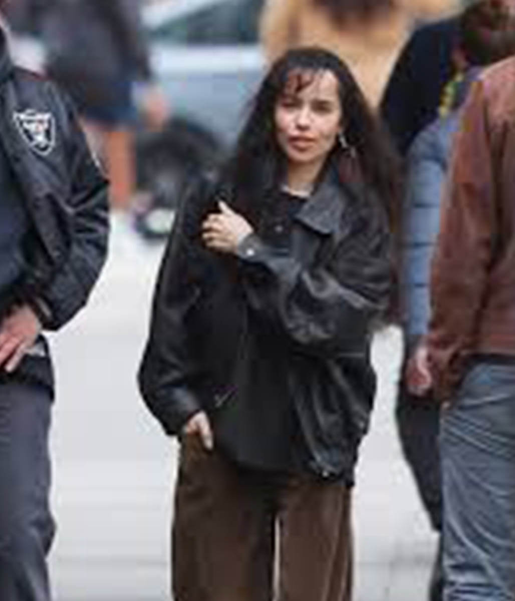 Zoe Kravitz Black Leather Jacket