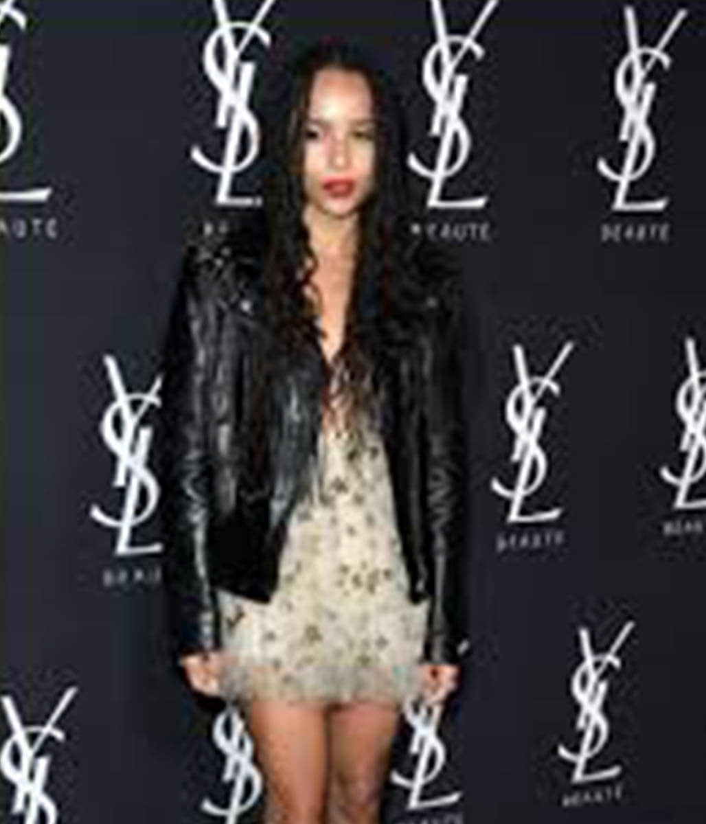 Zoe Kravitz Leather Black Jacket