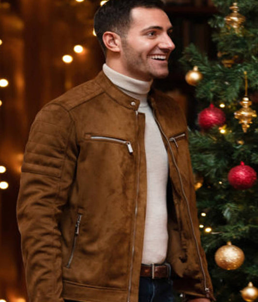 12 Date Of Christmas Jay Koensgen Suede Leather Jacket
